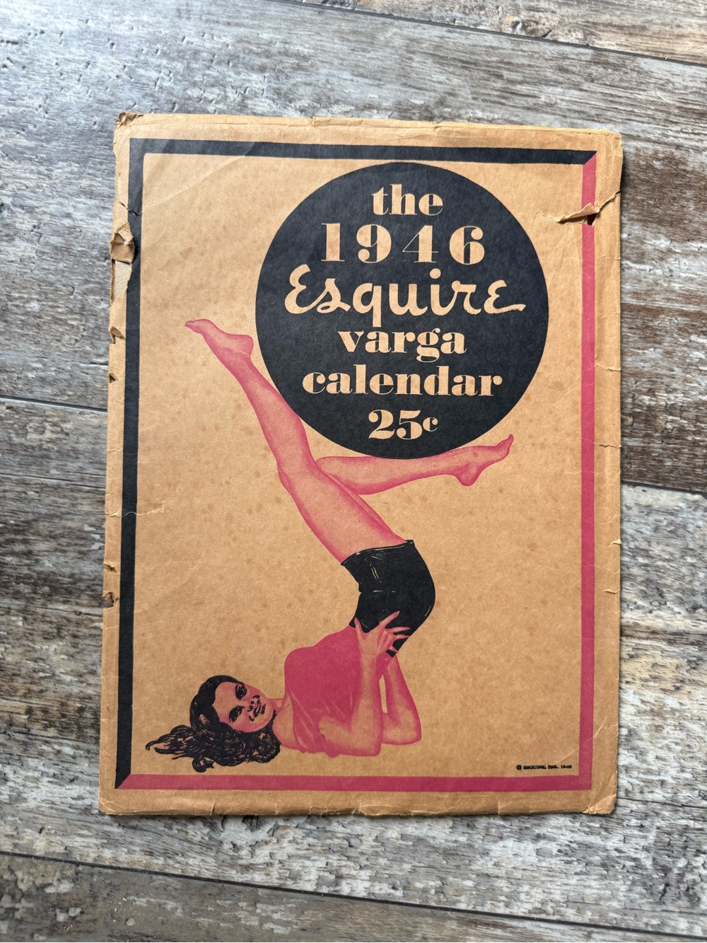 vintage The 1946 Esquire Varga pin-up girls Calendar artwork by Alberto Vargas